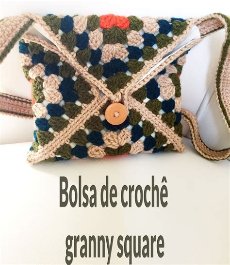 Modernizando o crochê: Bolsa square .